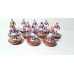 Subbuteo Andrew Table Soccer Crystal Palace 1968 on classic Hasbro bases